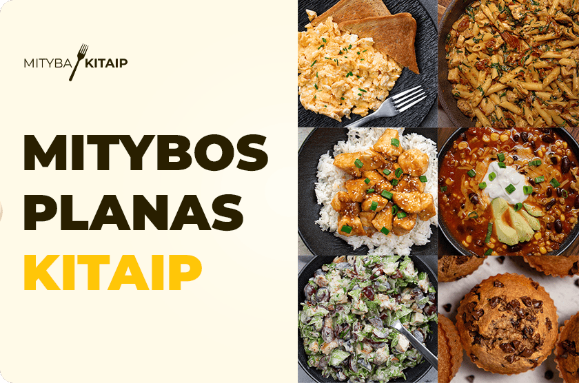 Mitybos plano kitaip viršelis.