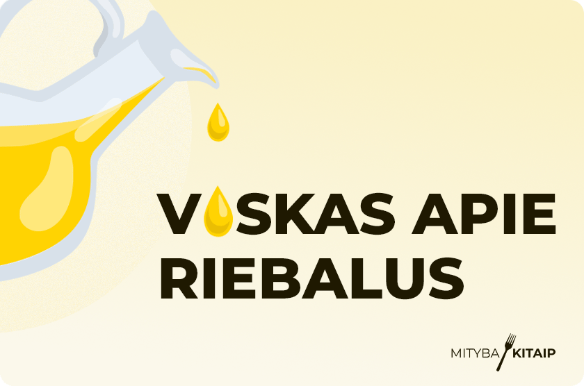 Straipsnio apie riebalus viršelis.